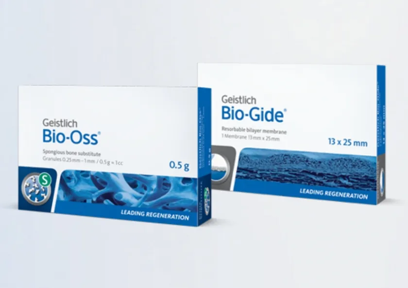 GBR材料（メンブレンと骨補填材）